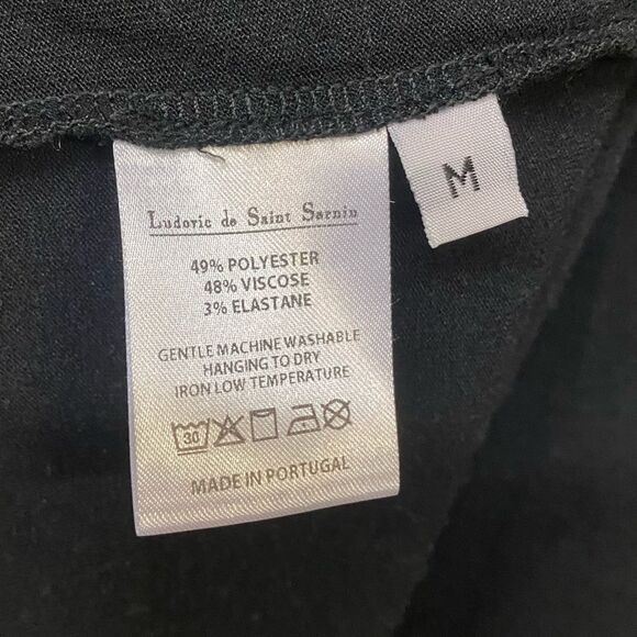 Ludovic de Saint Sernin logo-embroidered maxi dress short sleeve Revolve FWRD M - Picture 11 of 11